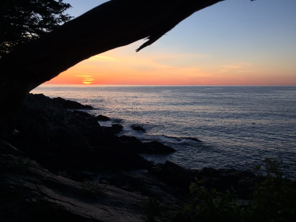 Sunset on the beach