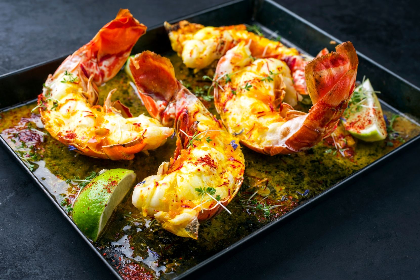 grilled lobster tails with lime