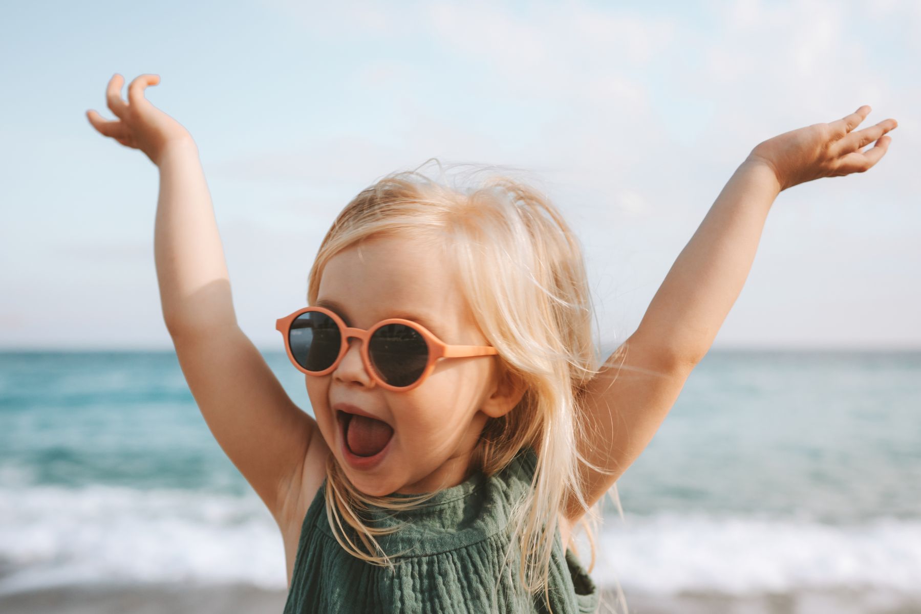 kid with sunglasses